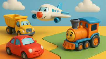 Vehicles for Kids – Trains, Planes, Cars & Trucks Explained Simply